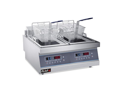 电磁台式双缸炸炉